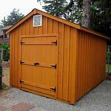10 x 14 high board and batten with double doors.